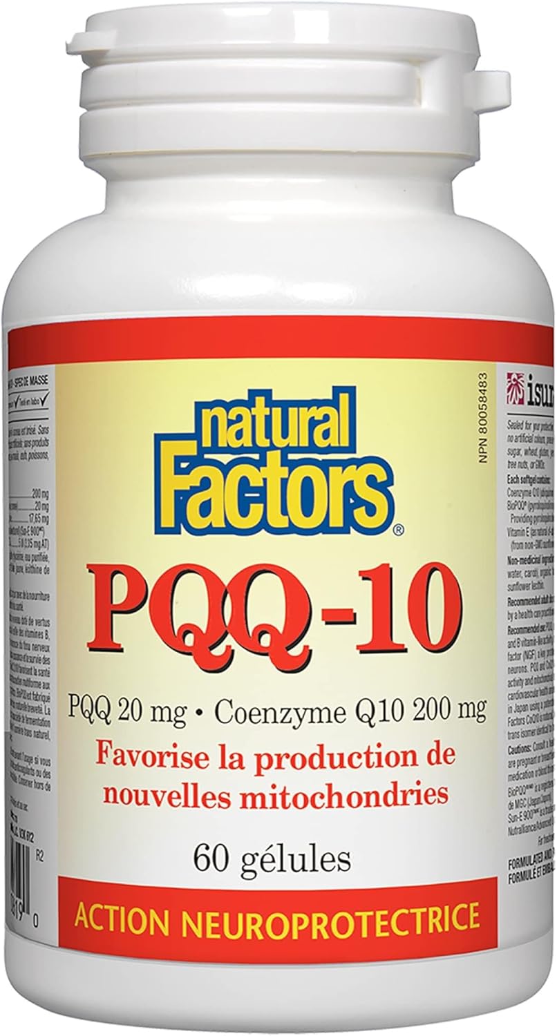 Natural Factors PQQ-10 Dietary Supplement for Energy & Healthy Aging - 30 Softgels