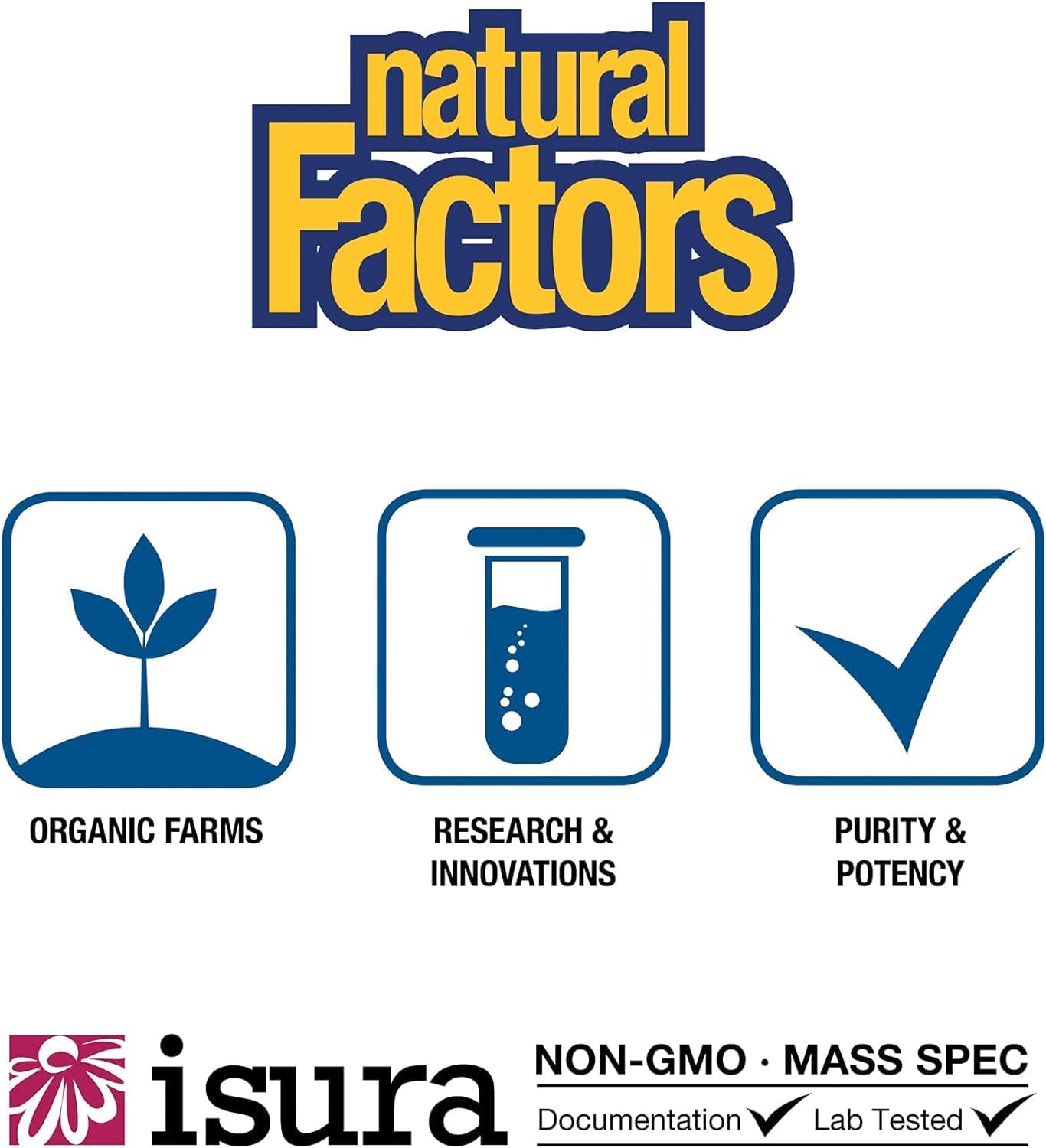 Natural Factors Vitamin D3 2000 IU Soft Gels for Healthy Bones - 240 Count