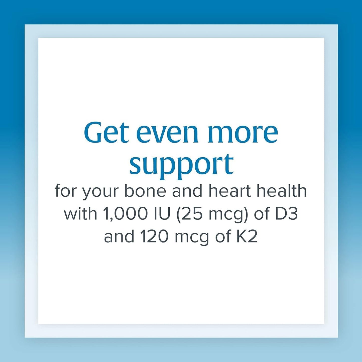 Natural Factors Vitamin D3 & K2 1000 IU + 120 mcg Softgels for Bone & Vascular Health - 60 Count