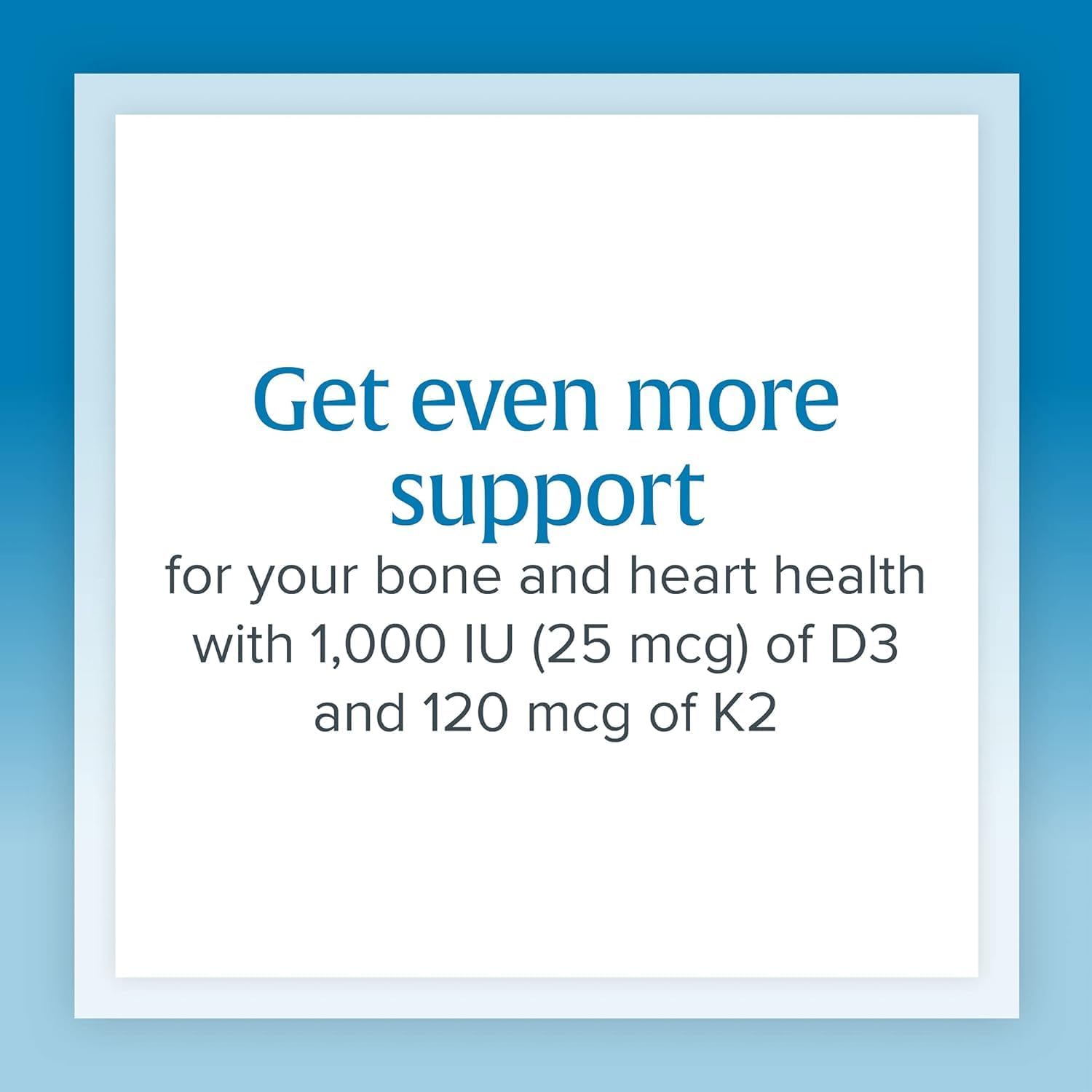 Natural Factors Vitamin D3 & K2 1000 IU + 120 mcg Softgels for Bone & Vascular Health - 60 Count