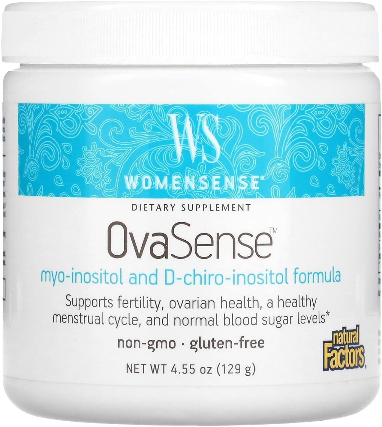 Natural Factors Women's OvaSense Fertility Support Supplement, 4.55 oz (129 g)