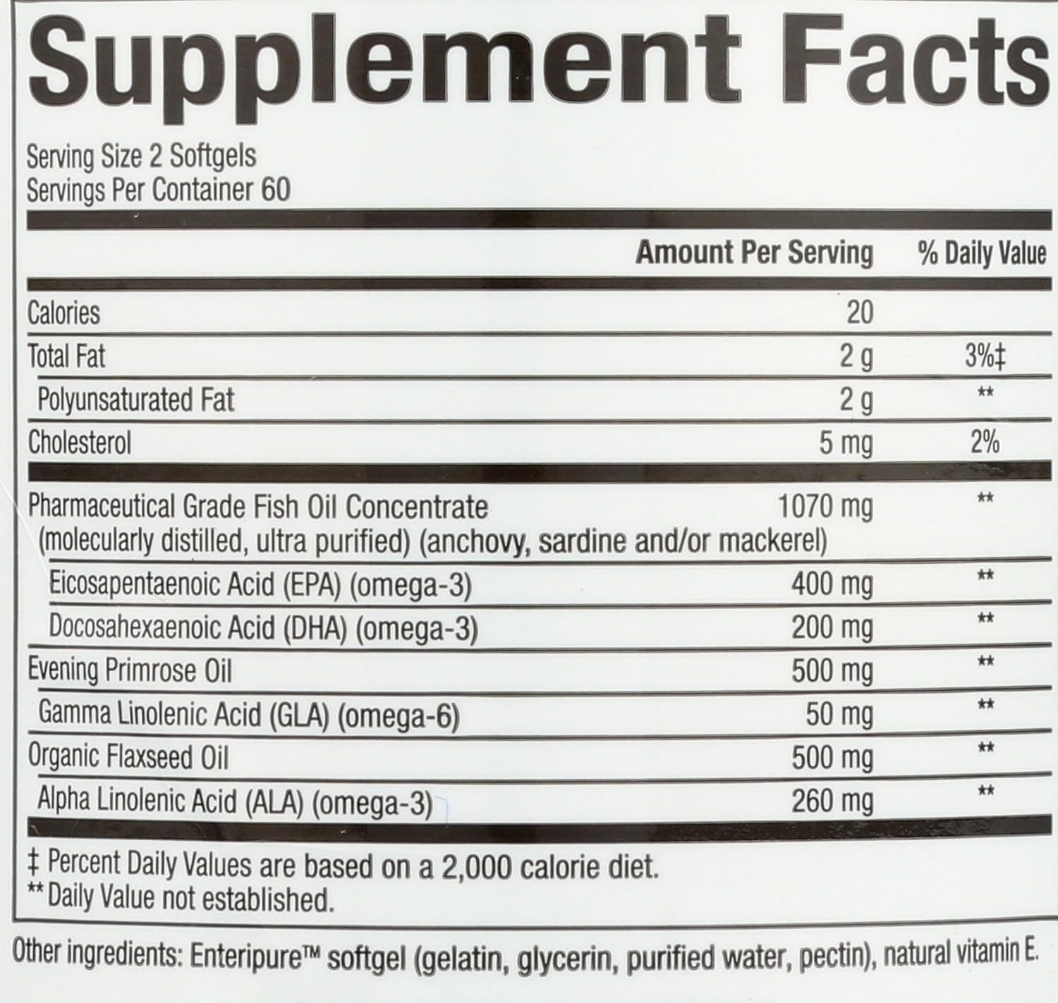 Natural Factors WomenSense RxOmega-3 Fish Oil with Primrose Oil, Supports Heart & Joints, DHA & EPA, Gluten Free - 120 Softgels