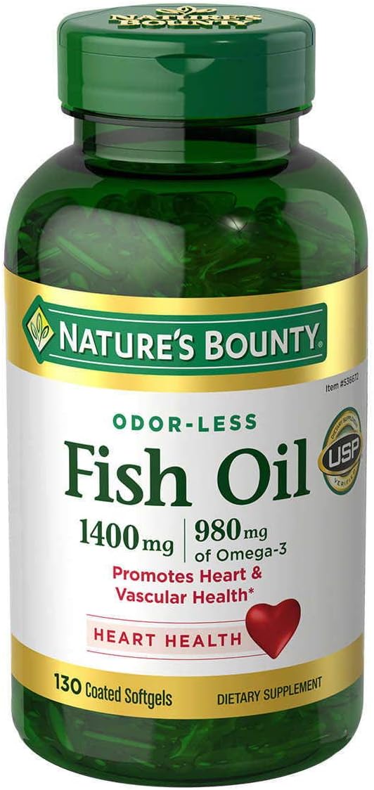 Natural Fish Oil Supplement for Overall Health and Wellness - Nature's Bounty