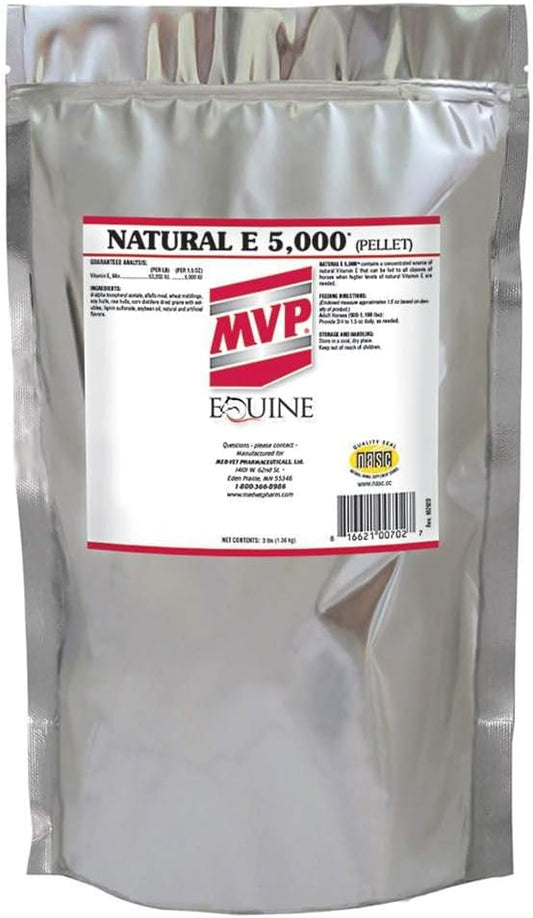 Natural Form of Vitamin E for Horses - MVP Natural E 5,000 (3 lb) for Improved Bioavailability