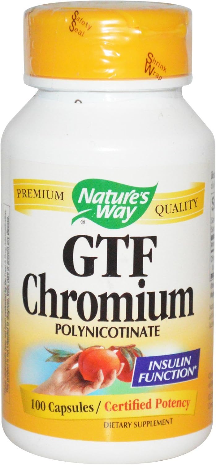 Natural Gtf Chromium Supplement - 200 mcg, 100 Capsules by Nature's Way