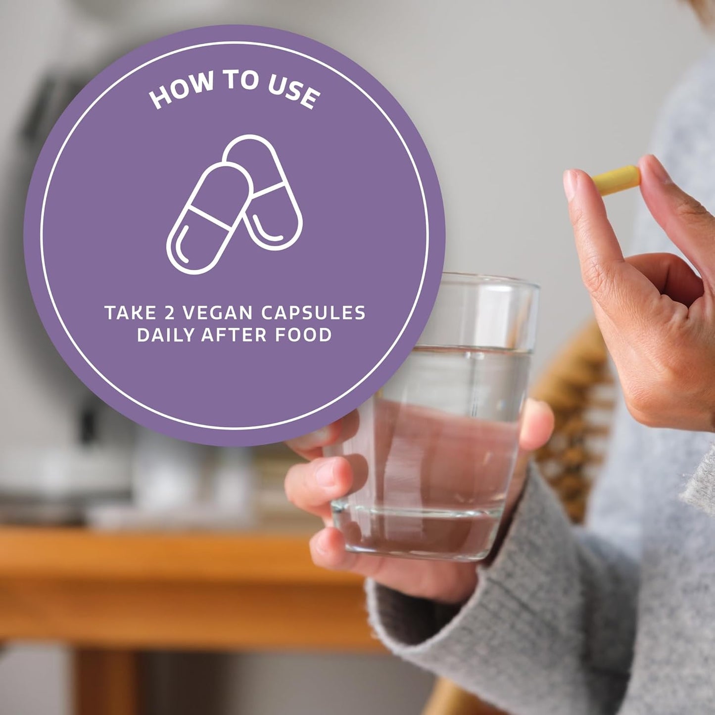 Natural Gut Health Supplement with Milk Thistle, Turmeric, and Fennel - 60 Anti-Bloating Capsules