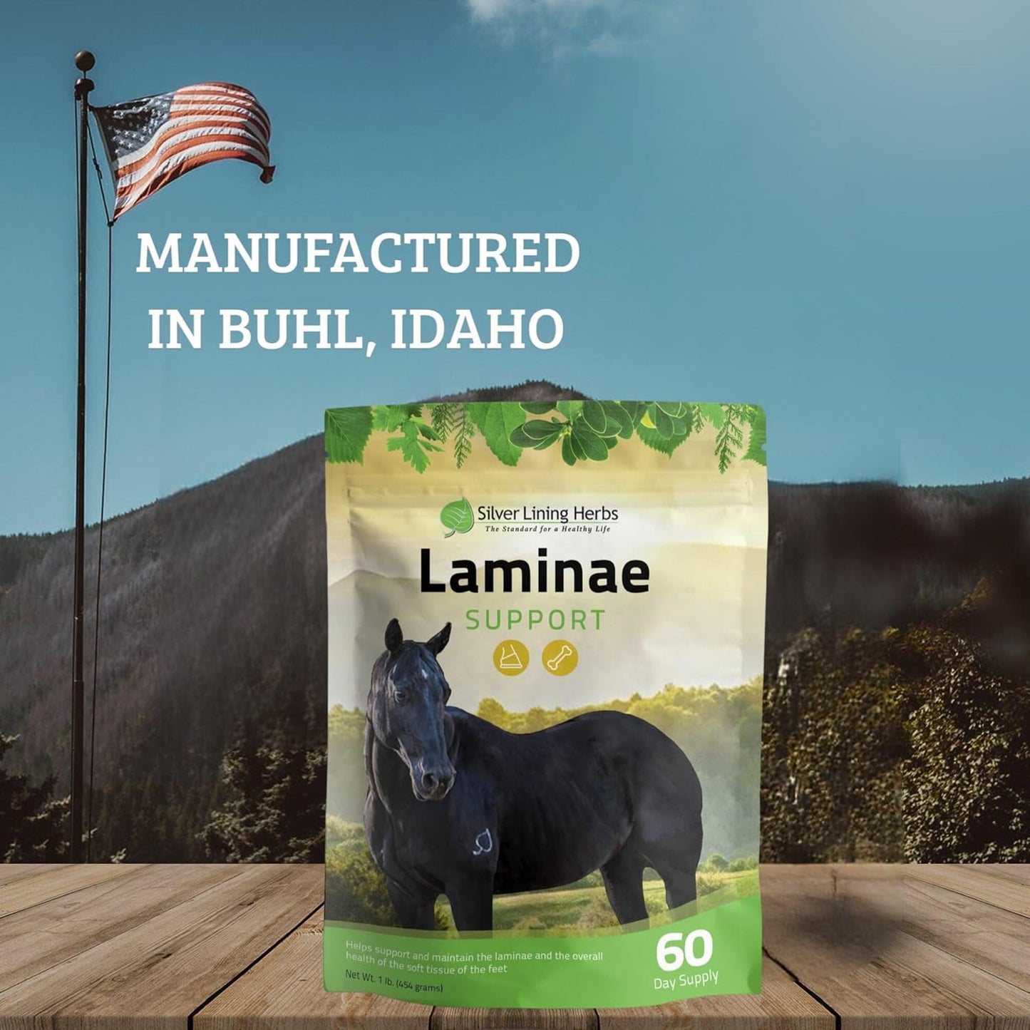 Natural Herbal Horse Supplement for Calming Anxious Horses - Silver Lining Herbs Keep Cool Equine Calmer - Stress Relief - 1 lb Bag