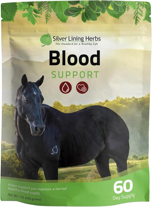 Natural Herbal Supplement for Horses to Support Healthy Blood Cell & Circulatory System - 1 lb Bag