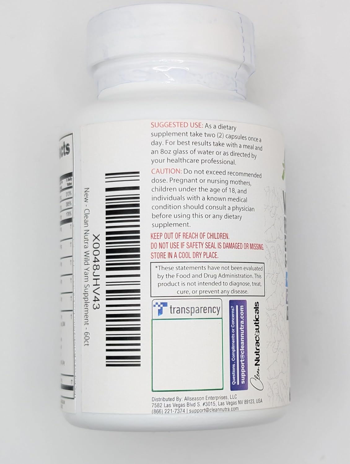 Natural Hormone Balance Capsules with Wild Yam Root, Red Clover, Black Cohosh, and Ashwagandha - Supports Women's Health and Wellness