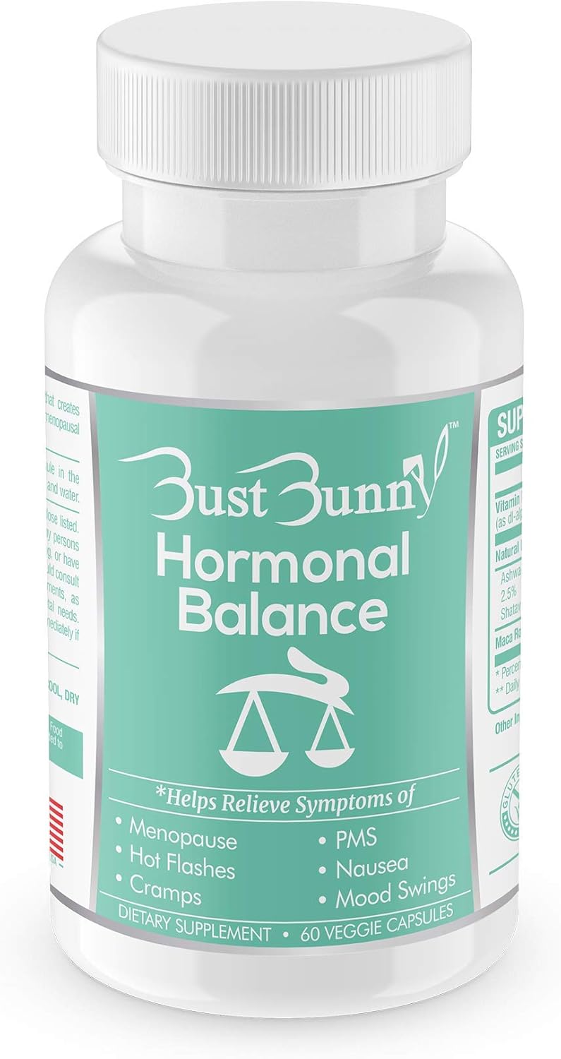 Natural Hormone Balance Supplement for Women - Relieve Menopause and PMS Symptoms, Hot Flashes Relief - Vegan-Friendly