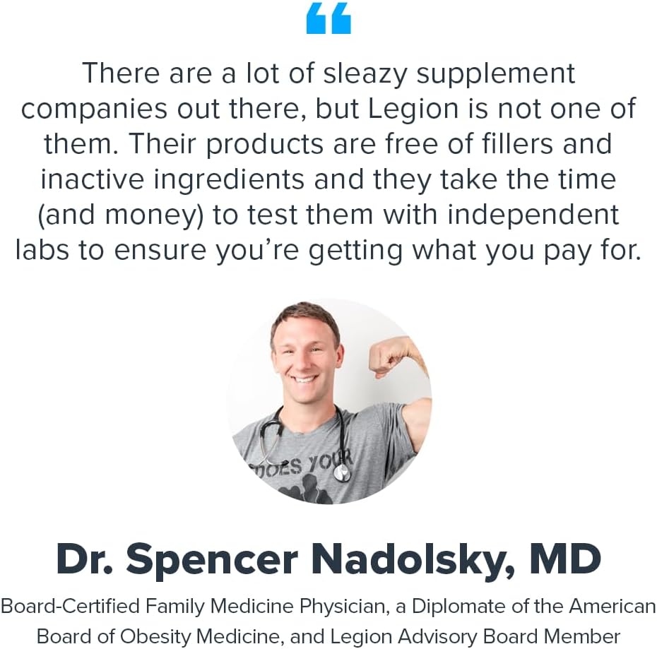 Natural Immune System Support Supplement for Adults with Vitamin C, American Ginseng, Guduchi, and Garlic - LEGION Immune Booster