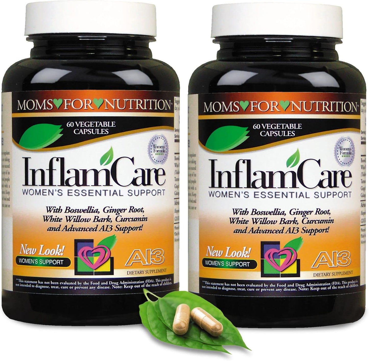 Natural InflamCare Women's Essential Synergy 3000MG Supplement - Gluten-Free - 60 Capsules