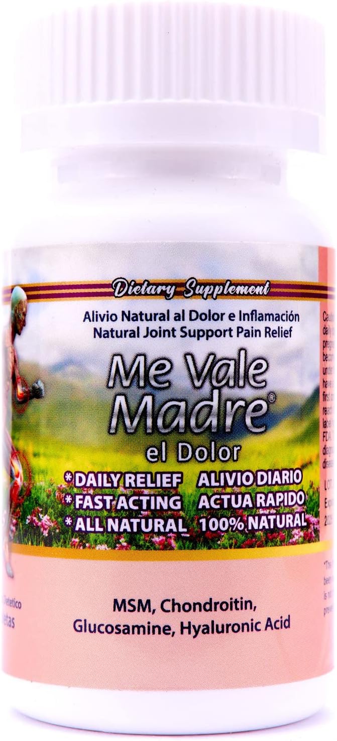 Natural Joint & Muscle Wellness Supplement with Hyaluronic Acid - 60 Capsules