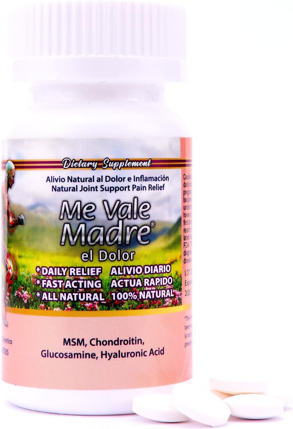 Natural Joint & Muscle Wellness Supplement with Hyaluronic Acid - 60 Capsules