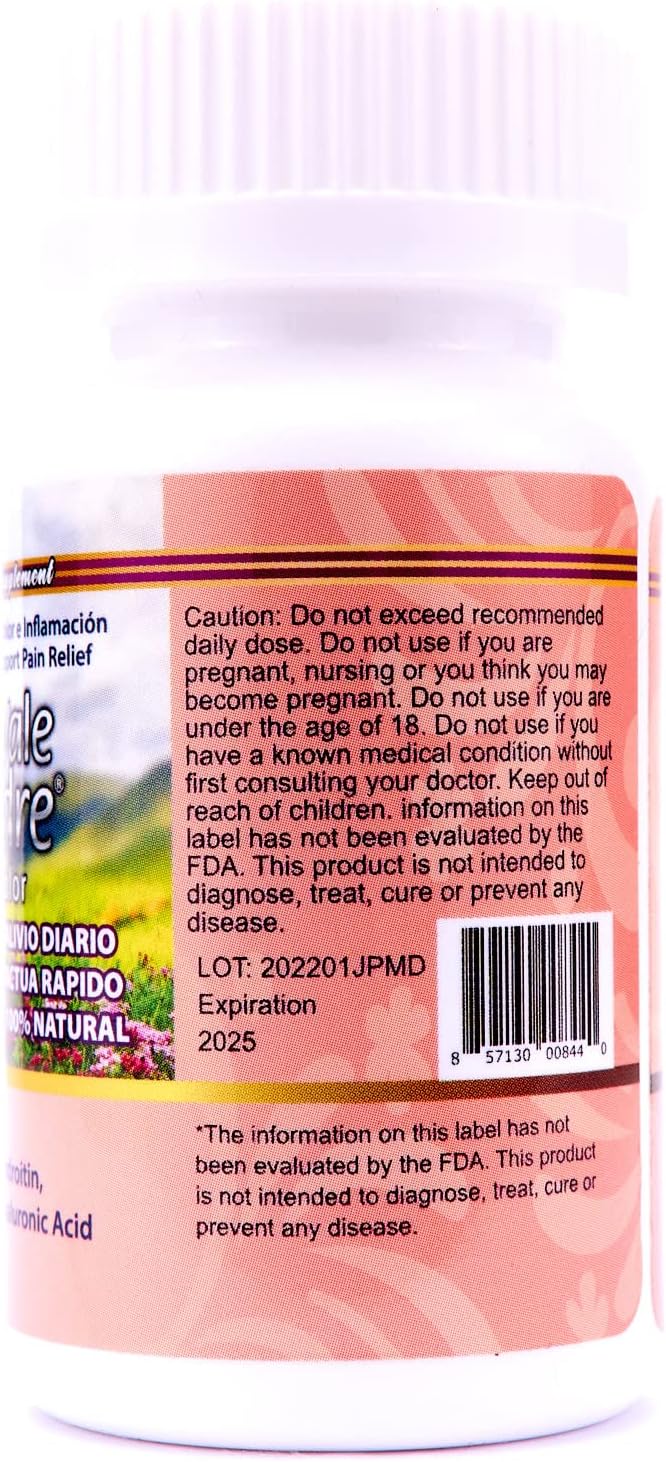 Natural Joint & Muscle Wellness Supplement with Hyaluronic Acid - 60 Capsules