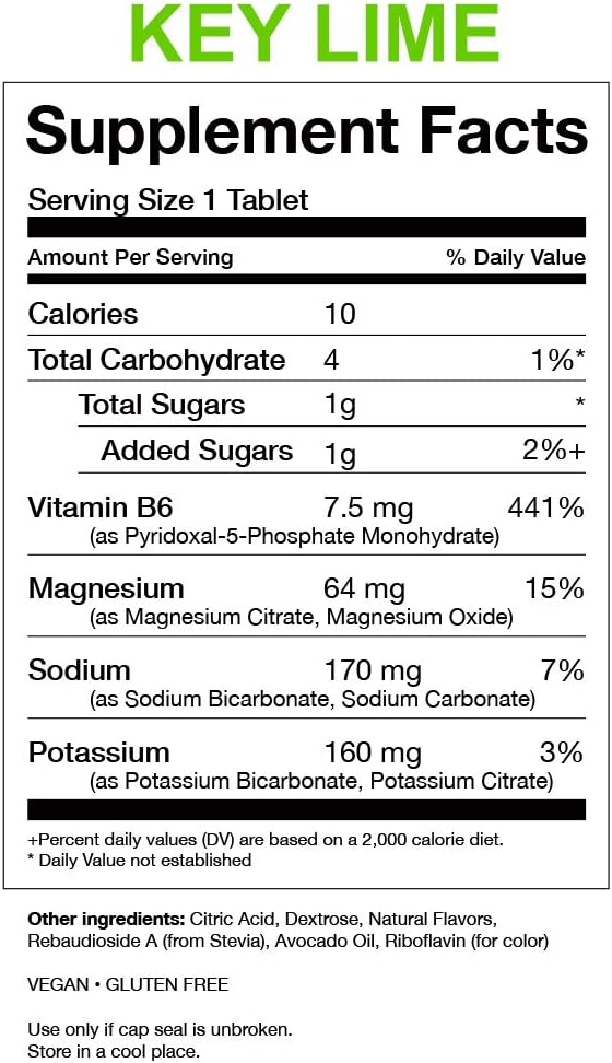 Natural Key Lime Hydration Supplement for Kidney Health - 80 Tablets to Prevent Calcium Oxalate Crystals