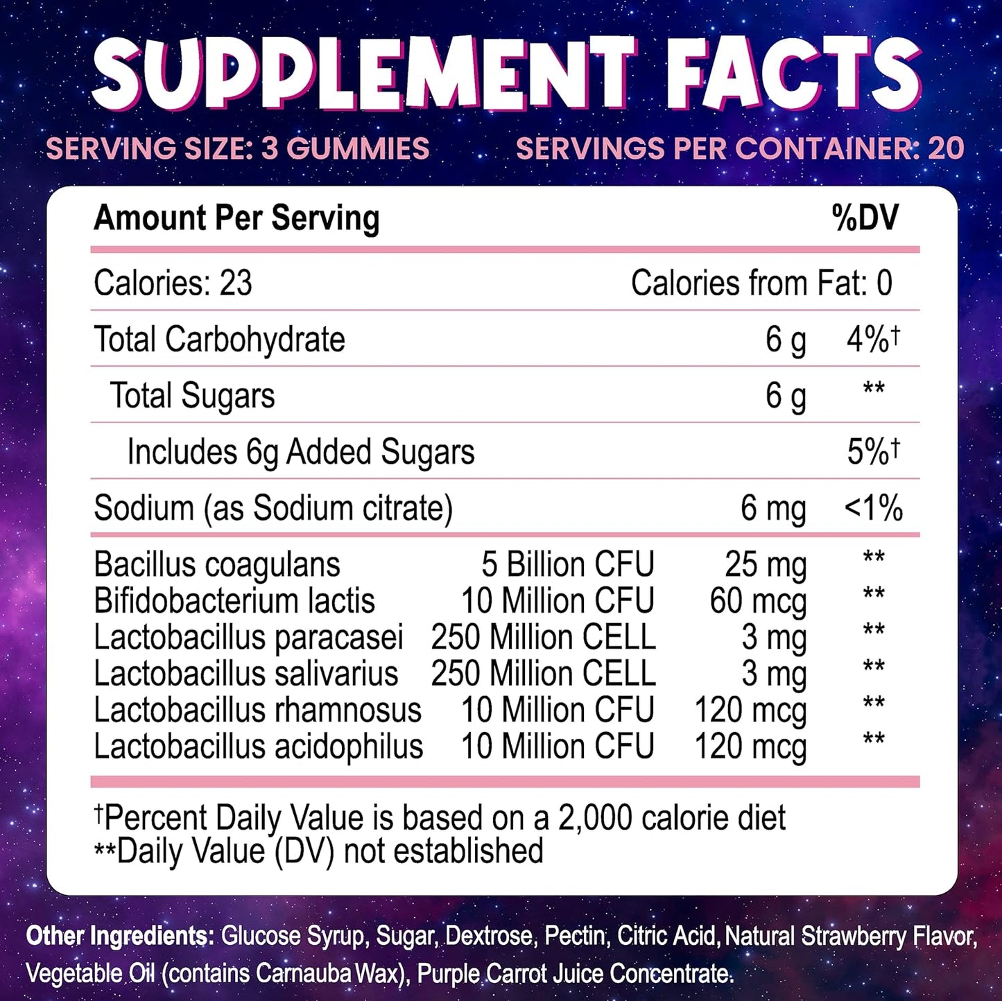 Natural Kids Probiotic Gummies with 6 Strains for Digestive & Immune Support - Chewable Supplement, 60 Gummies