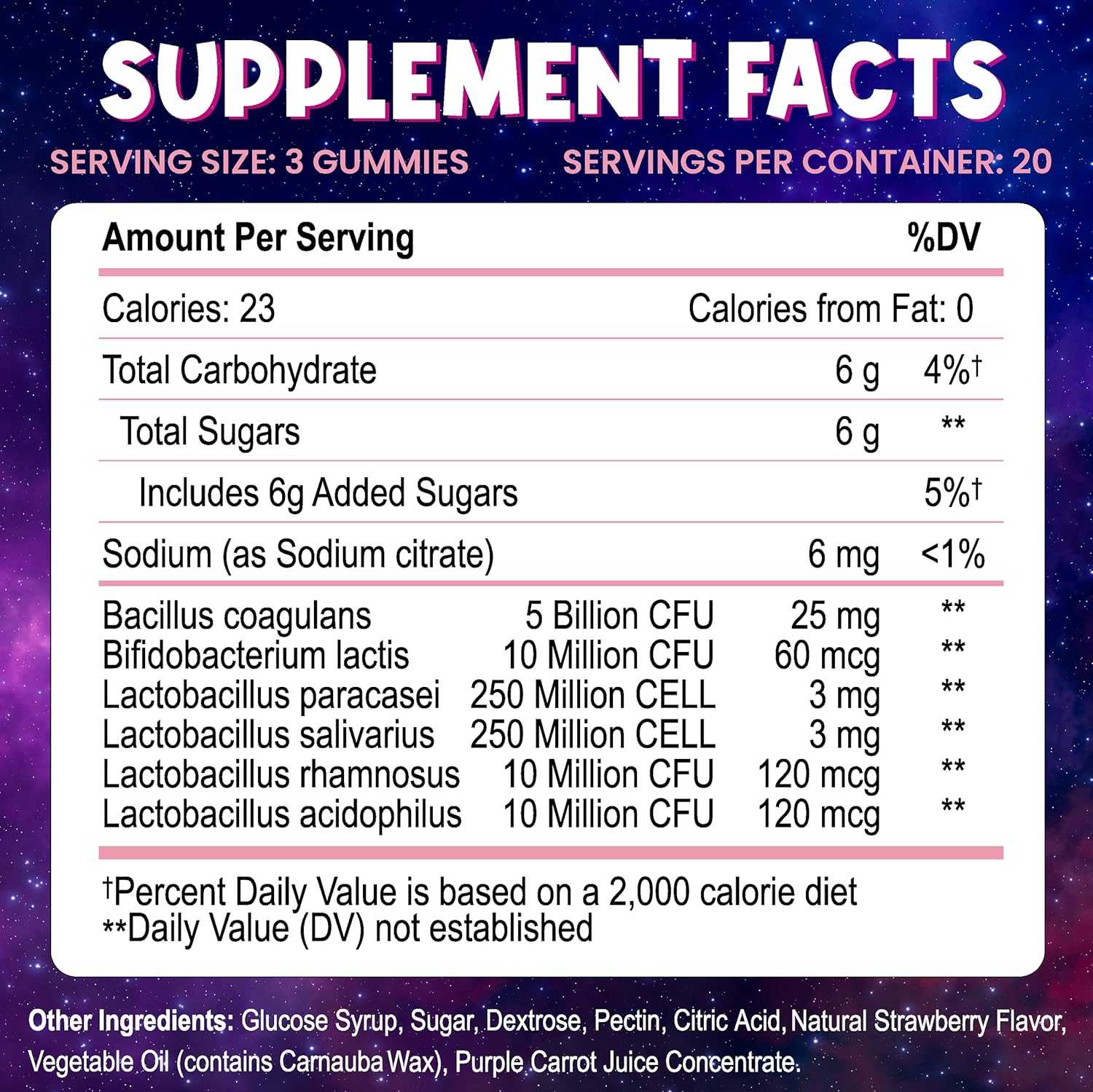 Natural Kids Probiotic Gummies with 6 Strains for Digestive & Immune Support - Chewable Supplement, 60 Gummies