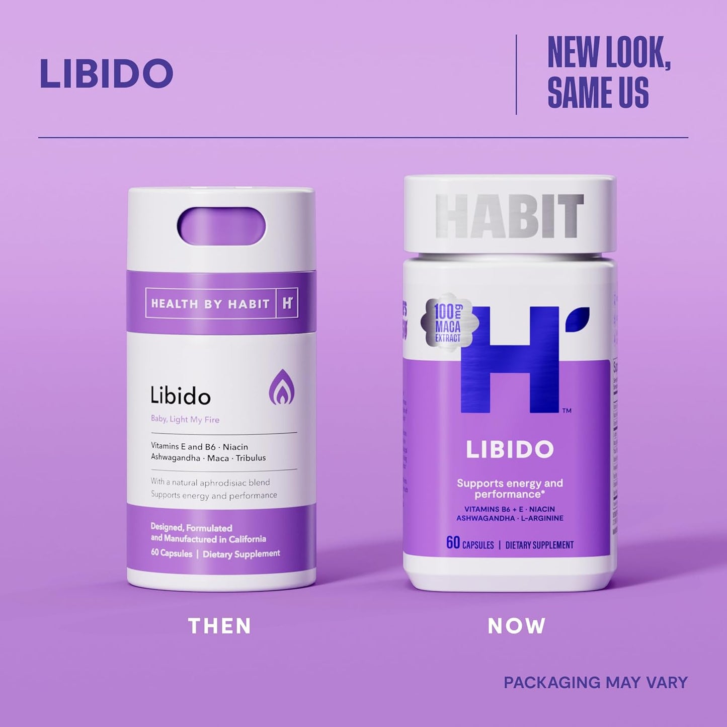 Natural Libido Enhancement Supplement 2 Pack (120 Capsules) - Powerful Aphrodisiac Blend with Maca, Ashwagandha, L-Arginine - Boosts Energy and Performance - Vegan, Non-GMO - New Look