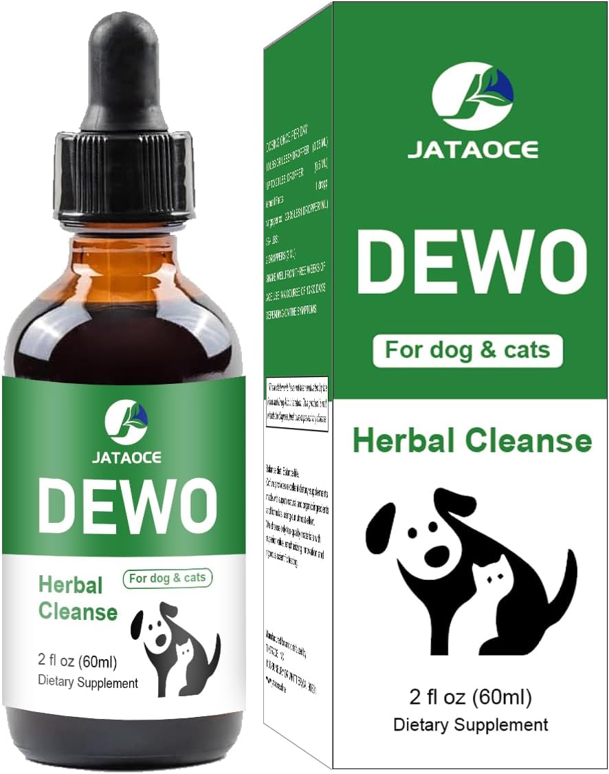 Natural Liquid Herbal Treatment for Cats & Dogs | Broad Spectrum Intestinal Defense & Digestive Cleanse | Boosts Immune System, Removes Toxins & Parasites