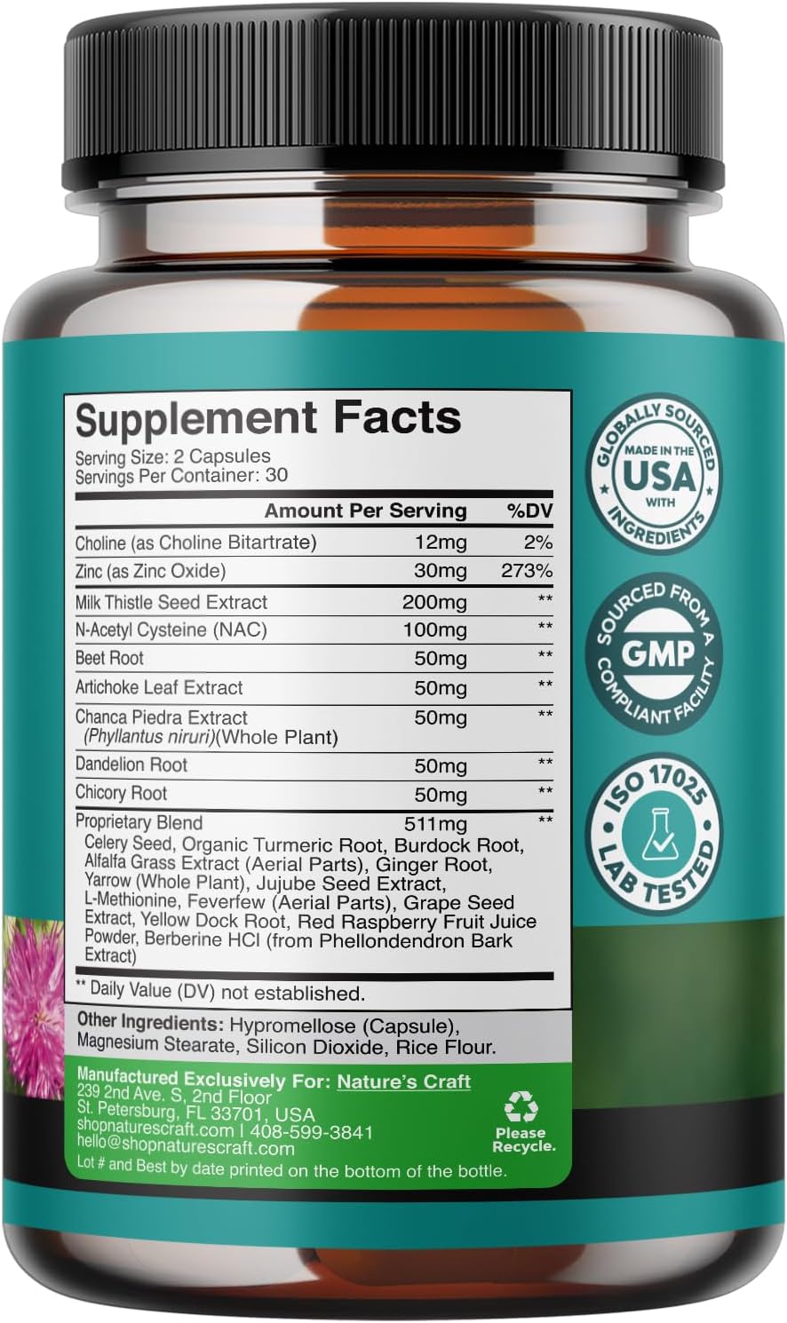 Natural Liver and Thyroid Support Bundle with NAC - Herbal Supplements for Liver and Thyroid Health - Mood Enhancer Energy Booster