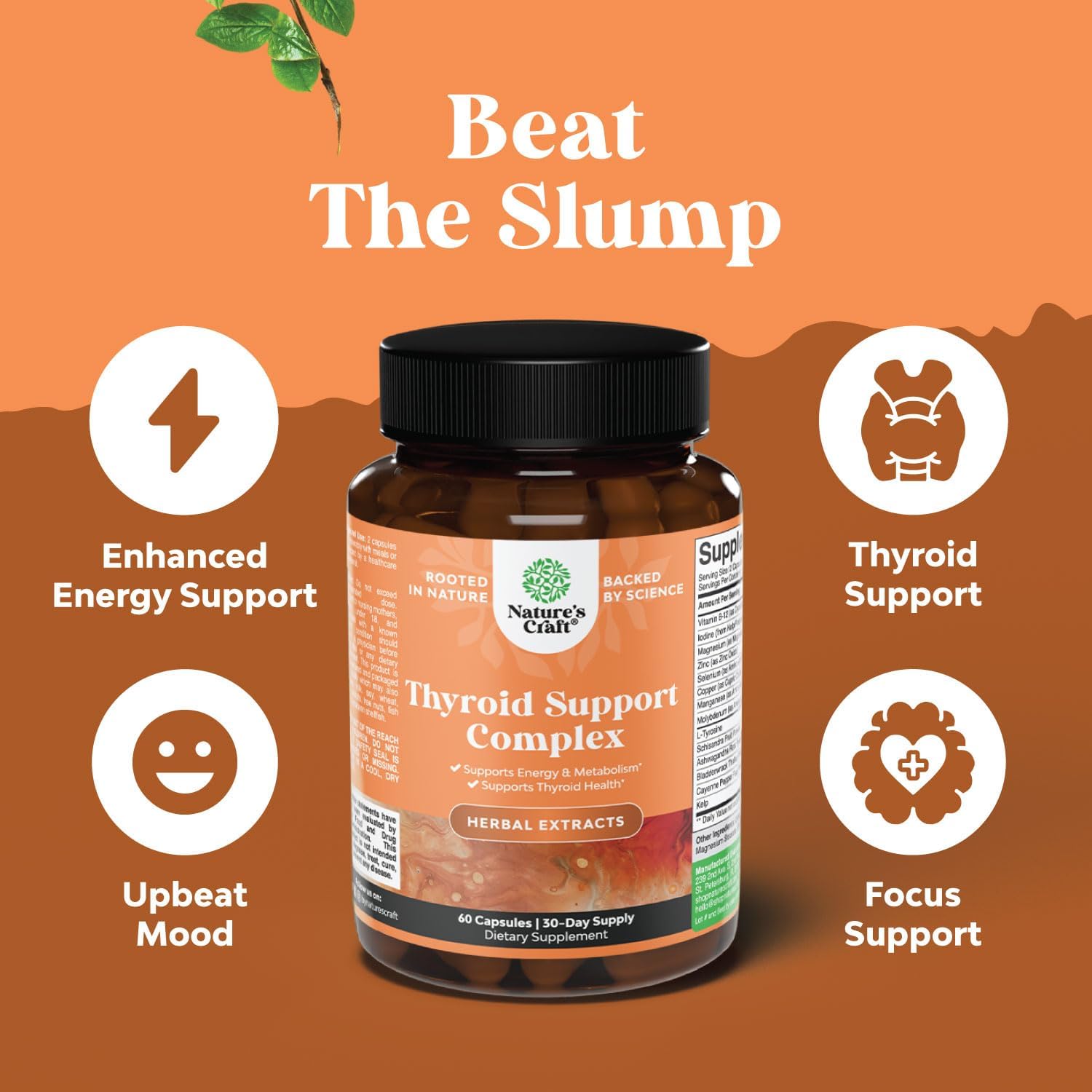 Natural Liver and Thyroid Support Bundle with NAC - Herbal Supplements for Liver and Thyroid Health - Mood Enhancer Energy Booster
