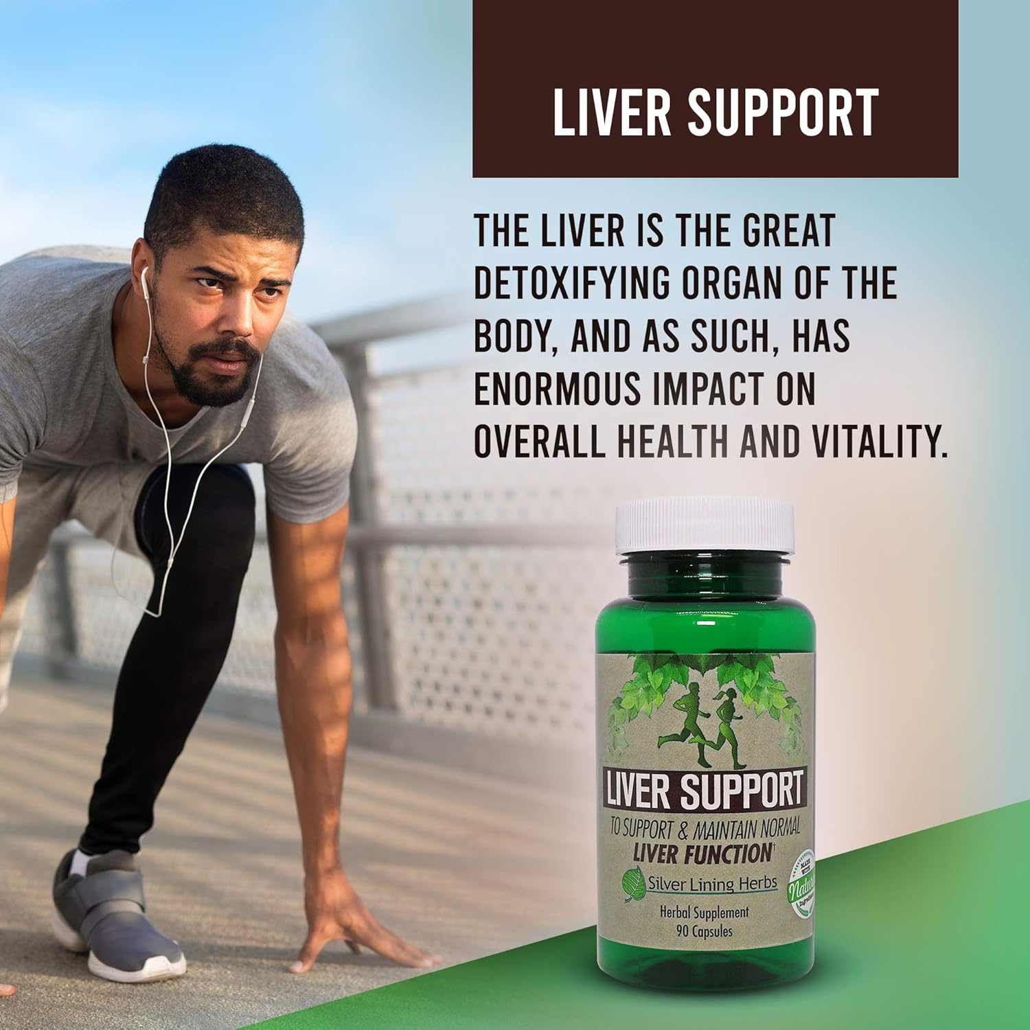 Natural Liver Care Supplement - Supports Liver Health, Immune System, and Allergies - 90 Capsules by Silver Lining Herbs