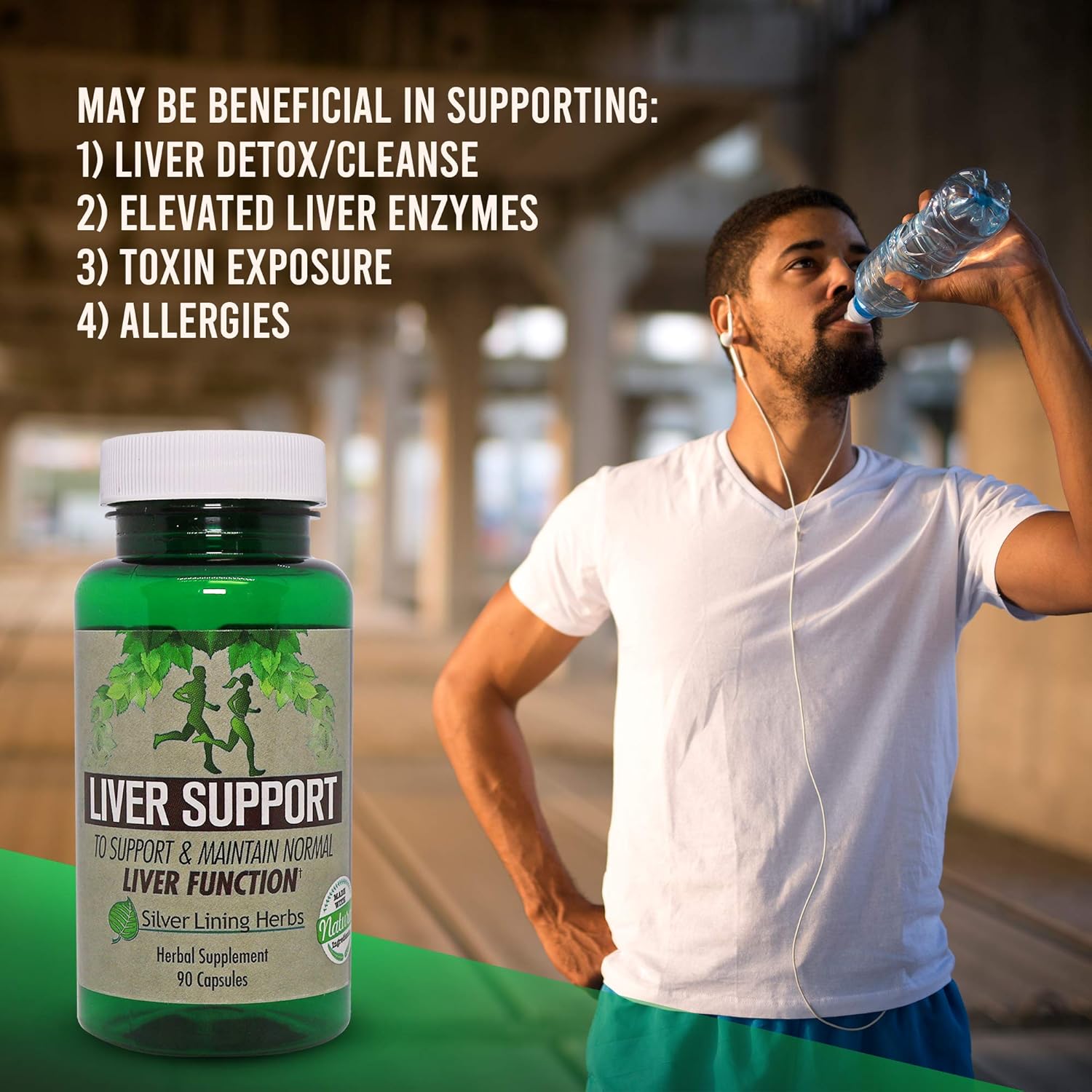 Natural Liver Care Supplement - Supports Liver Health, Immune System, and Allergies - 90 Capsules by Silver Lining Herbs