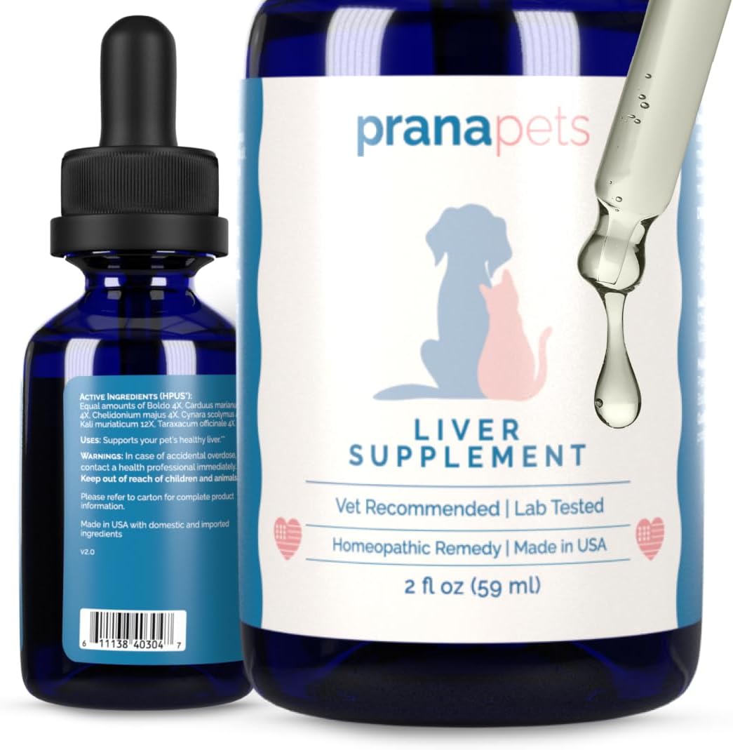 Natural Liver Support Supplement for Pets | Promotes Healthy Liver Function in Dogs & Cats | Herbal Formula for Abdominal Pain & Inflammation