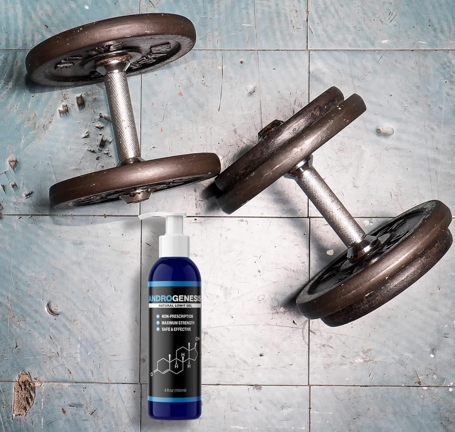 Natural Low Testosterone Support Gel for Men - Boost Muscle Recovery, Energy, and Healthy Aging with T-Booster