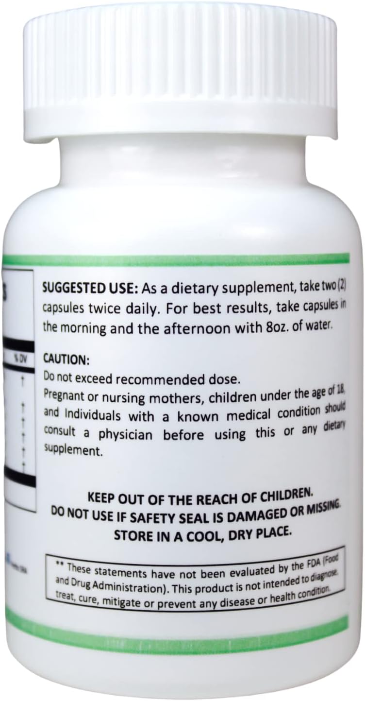 Natural Lung Cleanse & Detox Formula - 120 Vegetarian Capsules for Healthy Respiratory Support & Mucus Congestion Relief