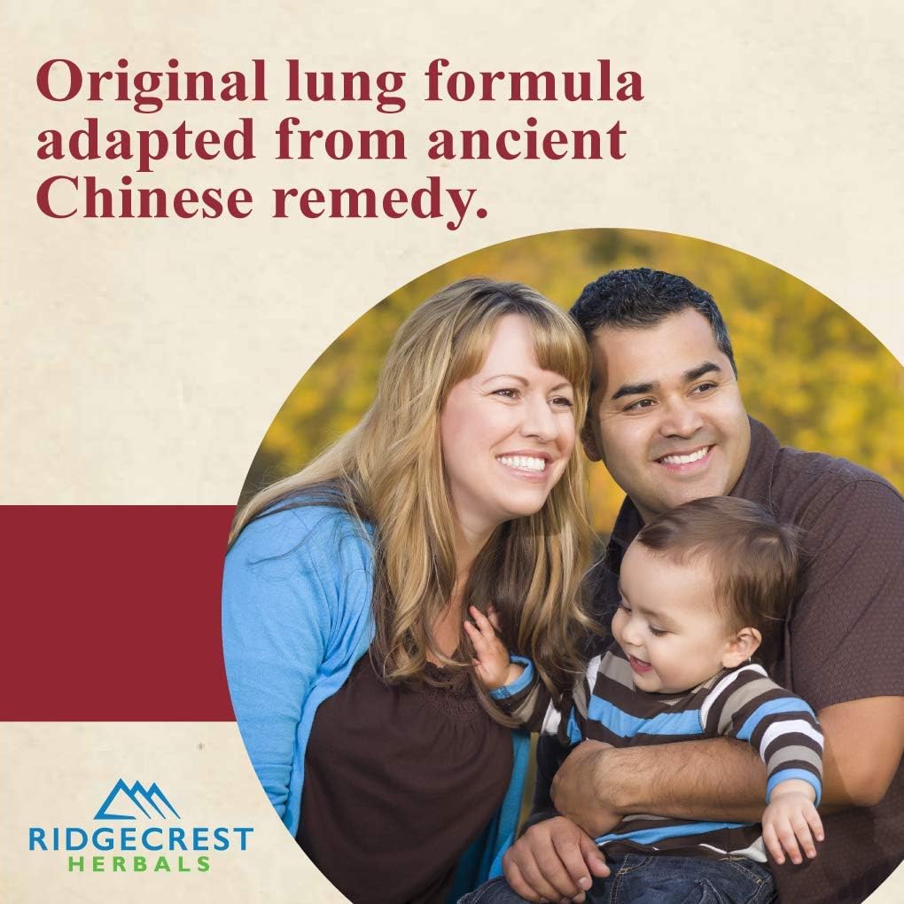 Natural Lung & Nasal Health Supplement for Respiratory & Immune Support - ClearLungs Classic by Ridgecrest Herbals (120 Caps)