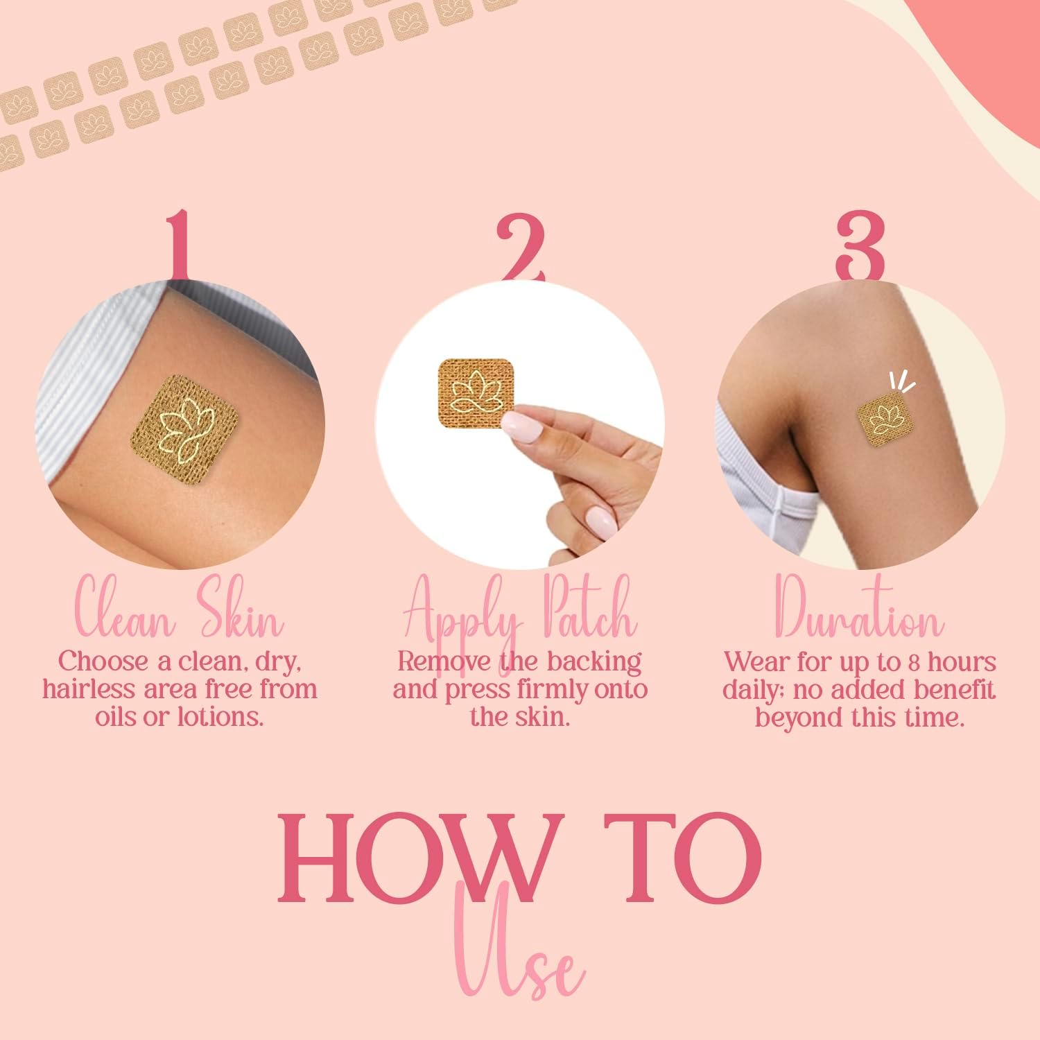 Natural Menopause Relief Herbal Patches - Hormone Balance Support for Women | 30 Day Supply