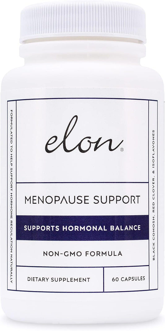 Natural Menopause Relief Supplement for Women - Hot Flash, Mood Swing & Sleep Problem Relief - Non-GMO Estrogen Support with Black Cohosh & Dong Quai - 60 Capsules
