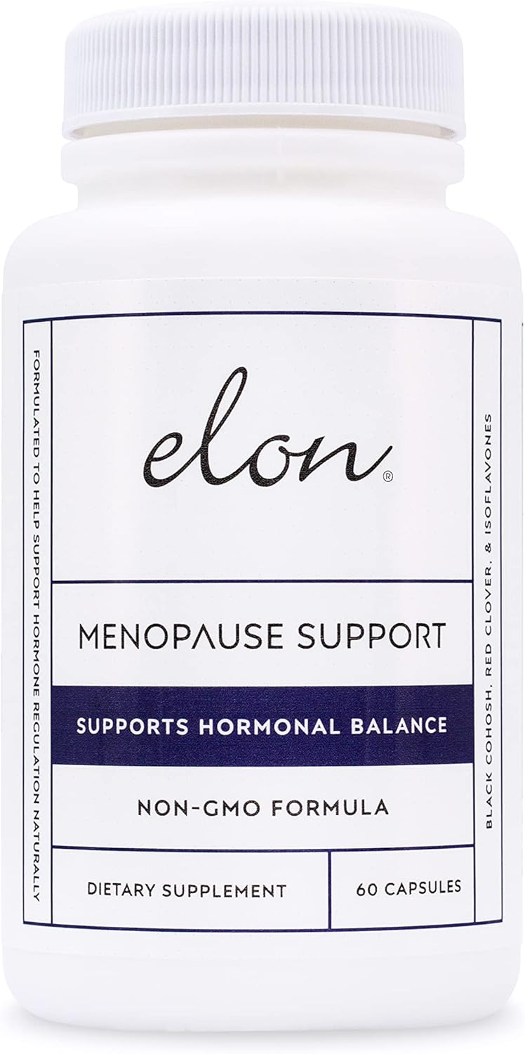Natural Menopause Relief Supplement for Women - Hot Flash, Mood Swing & Sleep Problem Relief - Non-GMO Estrogen Support with Black Cohosh & Dong Quai - 60 Capsules