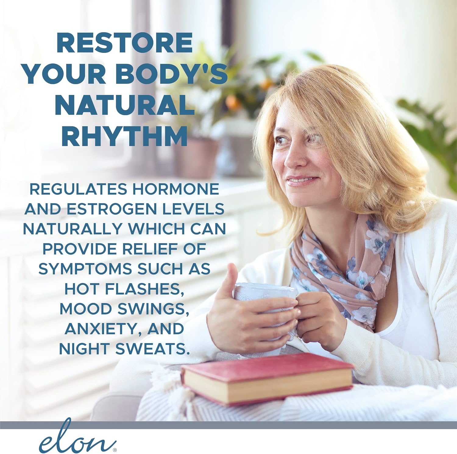 Natural Menopause Relief Supplement for Women - Hot Flash, Mood Swing & Sleep Problem Relief - Non-GMO Estrogen Support with Black Cohosh & Dong Quai - 60 Capsules