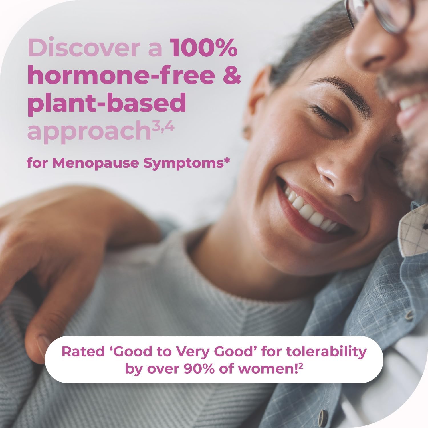 Natural Menopause Relief Tablets with Clinically Proven Ingredients - Estrogen-Free Formula - Black Cohosh - Made in Germany - 60 Tablets