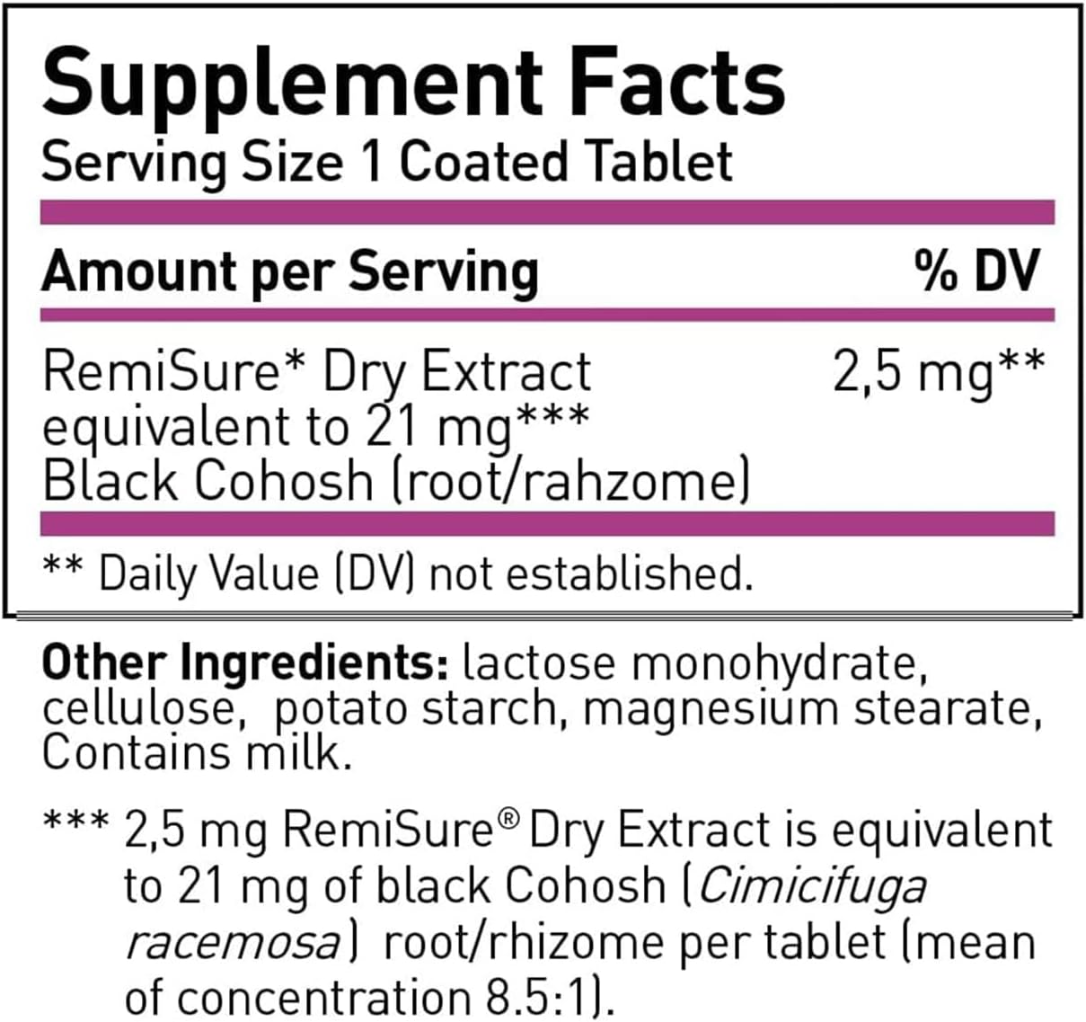 Natural Menopause Relief Tablets with Clinically Proven Ingredients - Estrogen-Free Formula - Black Cohosh - Made in Germany - 60 Tablets