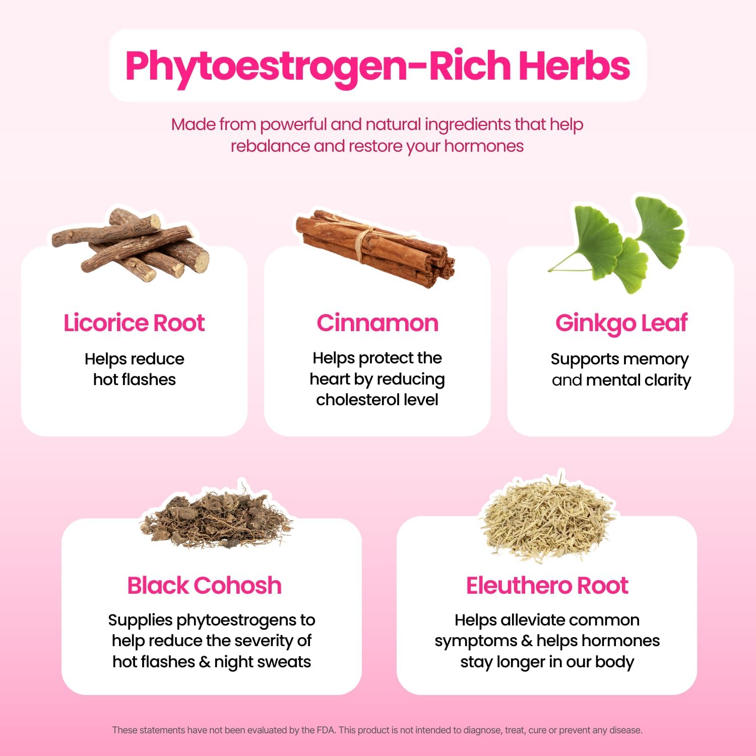 Natural Menopause Relief Tea with Red Clover & Black Cohosh - Alleviate Hot Flashes, Night Sweats, Mood Swings - Peach Flavor - 30 Teabags