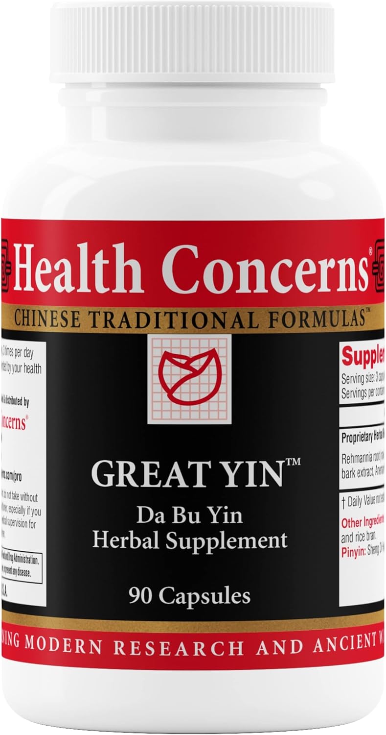 Natural Menopause Relief & Women's Health Supplement - Health Concerns Great Yin - 90 Capsules