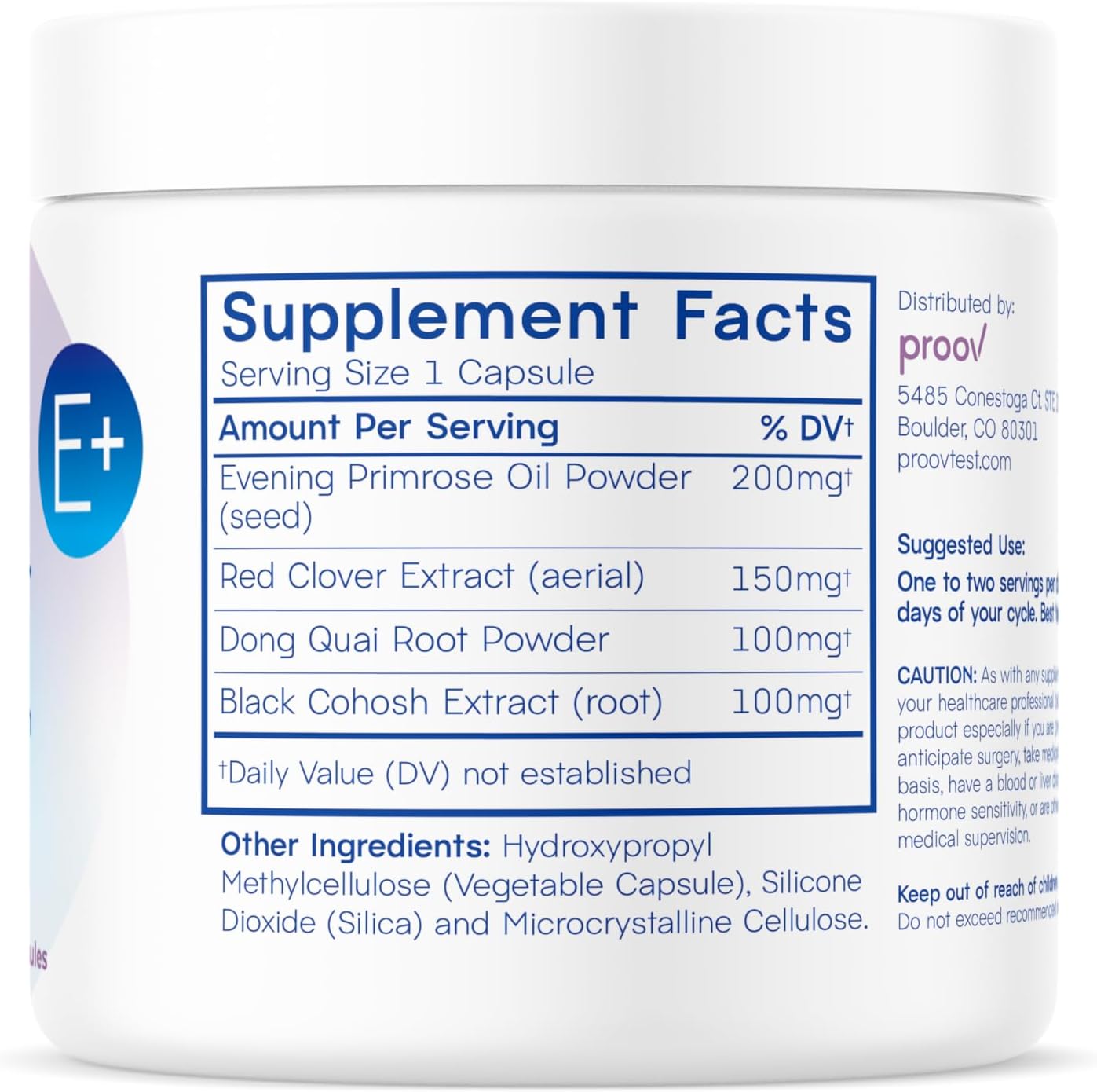 Natural Menopause Support Supplement with Evening Primrose Oil, Red Clover, Dong Quai, and Black Cohosh - 30 Capsules for Balanced Estrogen Production in Women