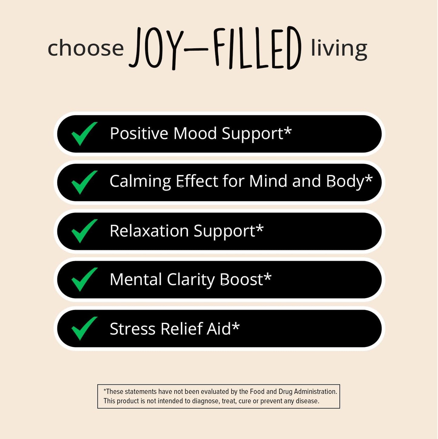 Natural Mood Support Supplement with St. Johns Wort, Rhodiola, Ashwagandha - Stress Relief & Calm Mind/Body - 100% Plant-Based Adaptogens - 180 Ct.