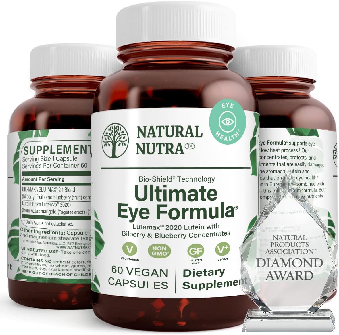 Natural Nutra Bilberry Extract Capsules for Ultimate Eye Health, Supports Day and Night Vision, Enhances Color Perception, Non GMO and Gluten Free Supplement