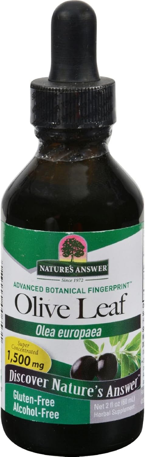 Natural Olive Leaf Extract Capsules - Natures Answer AFS Oleuropein Formula