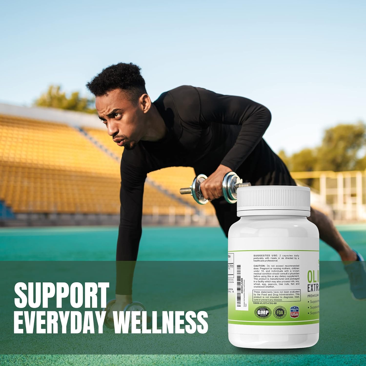 Natural Olive Leaf Extract Supplement - Promotes Immune and Heart Health - Non-GMO, Gluten-Free Formula for a Healthy Lifestyle