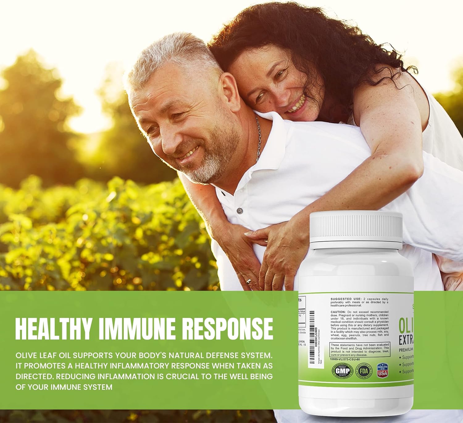 Natural Olive Leaf Extract Supplement - Promotes Immune and Heart Health - Non-GMO, Gluten-Free Formula for a Healthy Lifestyle