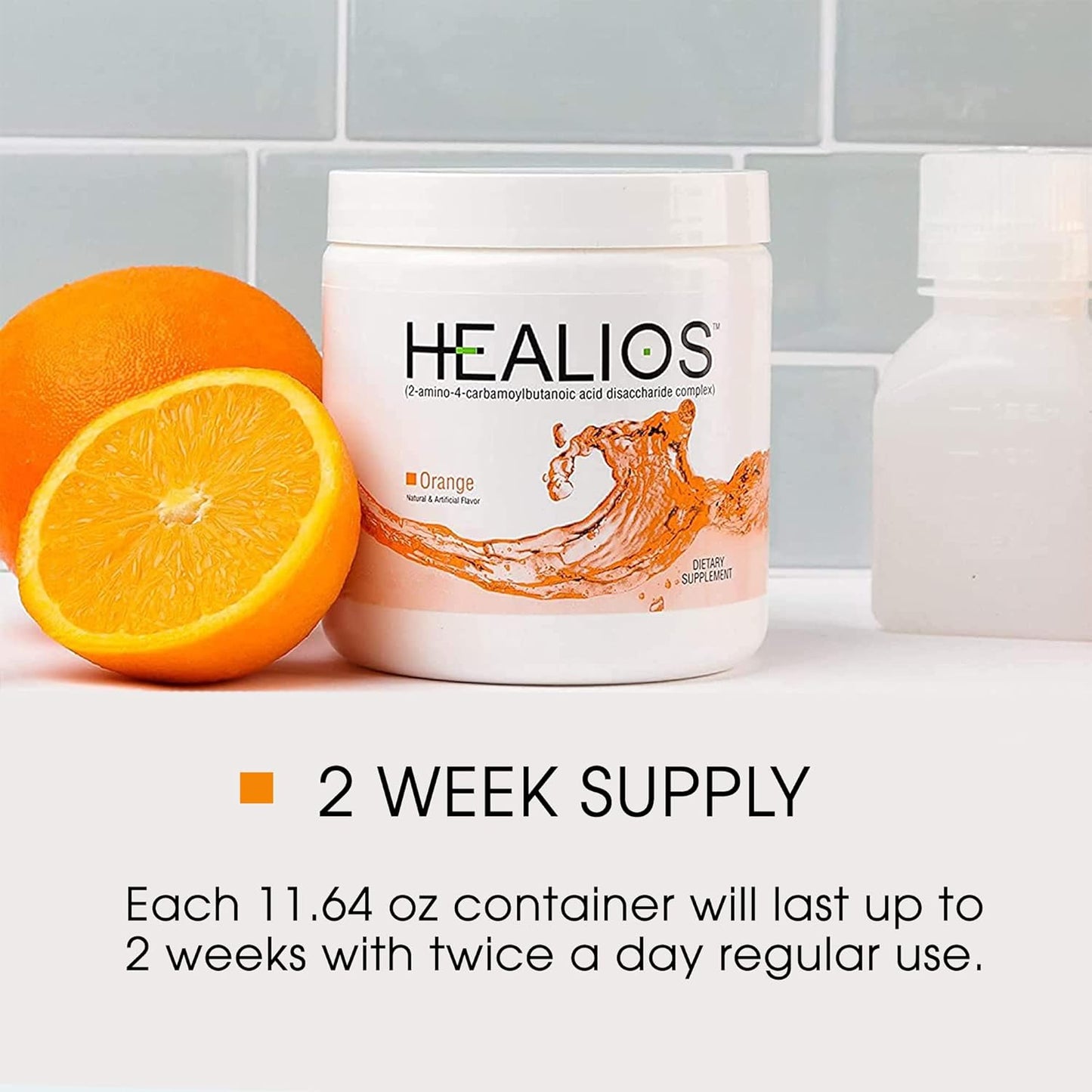 Natural Orange Flavor Powder Dietary Supplement for Oral Health with L-Glutamine, Trehalose, and L-Arginine - 11.64 oz
