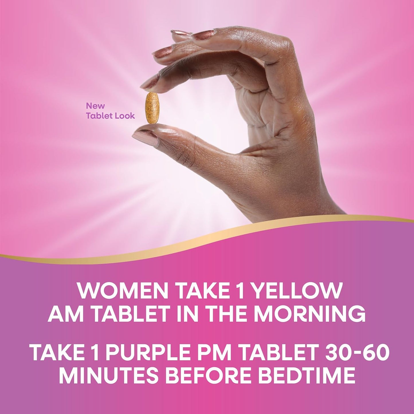 Natural Perimenopause and PMS Symptom Support Tablets for Hot Flashes, Restful Sleep - Hormone-Free Formula, 30 AM & 30 PM Tablets