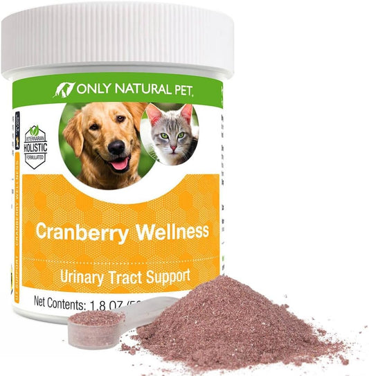 Natural Pet Cranberry Antioxidant Powder for Dogs and Cats - Berry Supplement for Urinary Health - 110 Servings
