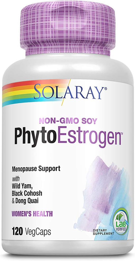 Natural Phytoestrogen Supplement by Solaray - 120 Capsules